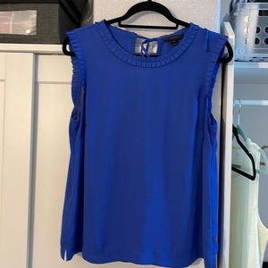 J Crew ruffle trim top. SIZE & FIT Body length: 25 1/2".